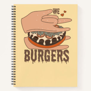 Wir Liebe Burgers - Burger Liebe - ASL ILY Obsessi Notizbuch