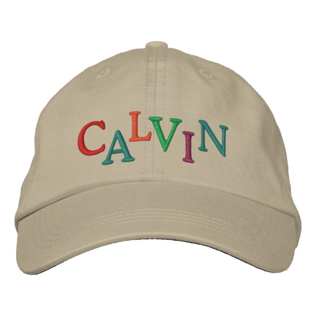 Wir Liebe CALVIN Racing Cap Bestickte Baseballkappe (Vorderseite)