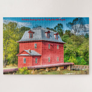 Wir Liebe des Big Otter Mill Virginia Jigsaw Puzzl