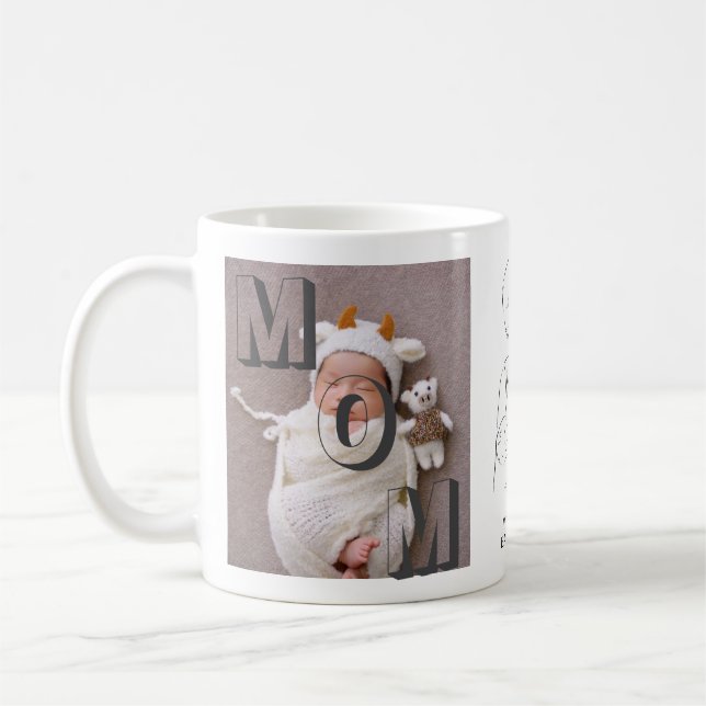 Wir Liebe dich, Mama! Benutzerdefinierte 2-Foto Co Kaffeetasse (Links)