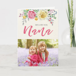 Wir Liebe dich, Nana | Foto Grußkarte Karte