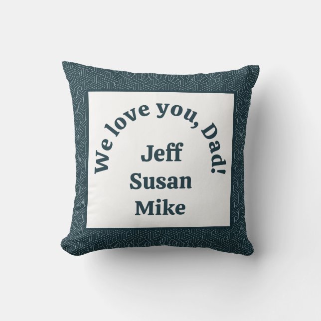 Wir Liebe dich, Vater! Kissen (Vorderseite)