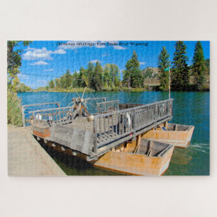 Wir Liebe die Fähre Schlange Fluss Wyoming. Jigsaw
