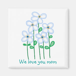 Wir Liebe dir Blume Magnet