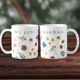 WIR LIEBE DIR GRADNMA Wildblumen am Muttertag Kaffeetasse