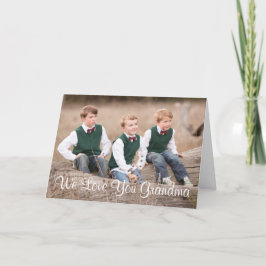 Wir Liebe dir Grandma Muttertagskarte Feiertagskarte