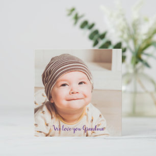 Wir Liebe dir Oma Fotografie mit Typografie