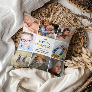 "Wir Liebe du" Großfoto Collage Keepake Kissen