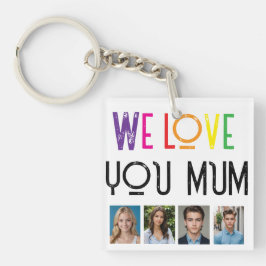 WIR LIEBE GIFT, EDIT ADD FOTO TILE RAINBOW WIR LIE SCHLÜSSELANHÄNGER