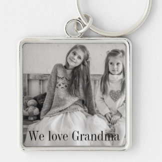 Wir Liebe Großmutter-Foto-Schlüsselkette Schlüsselanhänger