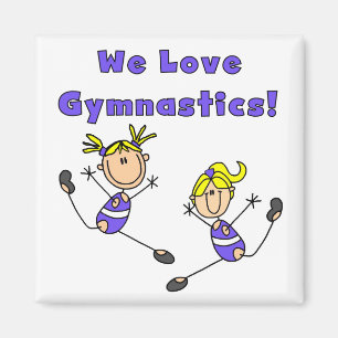 Wir Liebe Gymnastik Tshirts und Geschenke Magnet