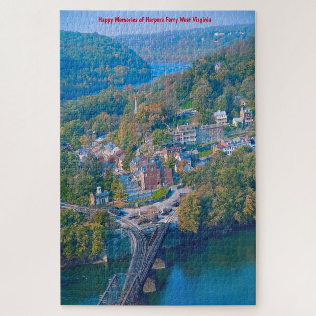 Wir Liebe Harpers Ferry West Virginia. Jigsaw Puzz (Vertikal)
