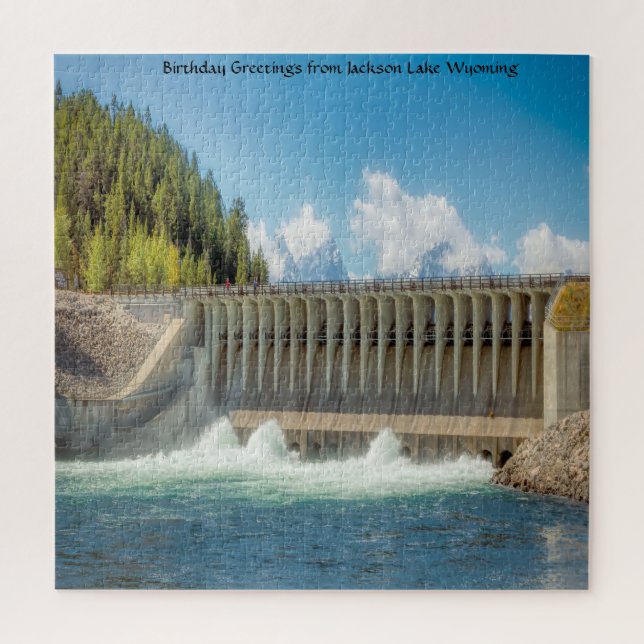 Wir Liebe Jackson Lake Wyoming. Jigsaw Puzzle (Vertikal)