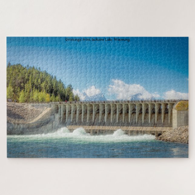 Wir Liebe Jackson Lake Wyoming Jigsaw Puzzle (Horizontal)