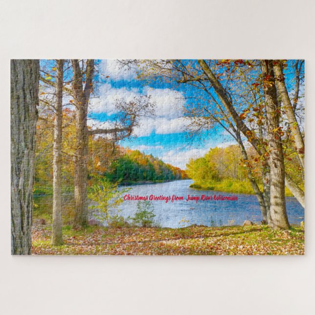 Wir Liebe Jump River Wisconsin. Jigsaw Puzzle (Horizontal)