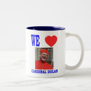 WIR LIEBE-KARDINAL DOLAN ZWEIFARBIGE TASSE
