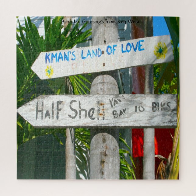 Wir Liebe Key West in Florida Jigsaw Puzzle (Vertikal)