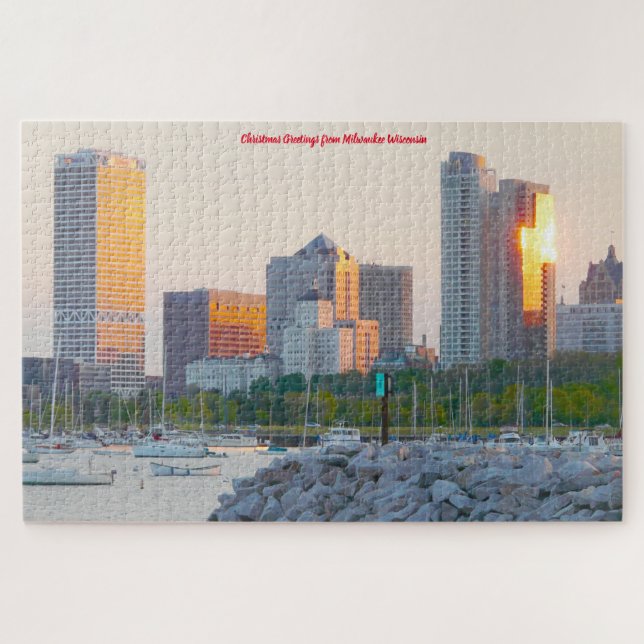 Wir Liebe Milwaukee Wisconsin. Jigsaw Puzzle (Horizontal)