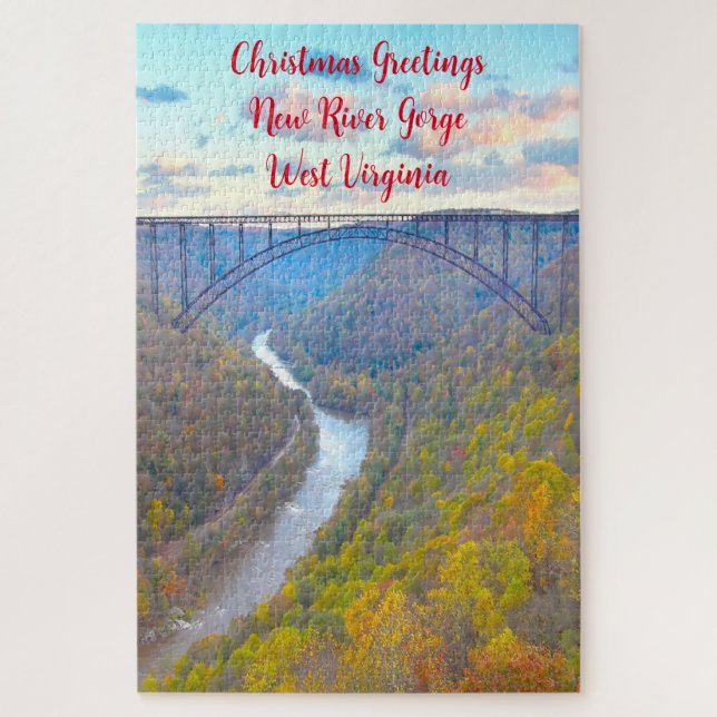 Wir Liebe New River Gorge West Virginia. (Vertikal)