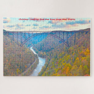 Wir Liebe New River Gorge West Virginia. Jigsaw Pu