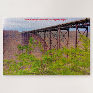 Wir Liebe New River Gorge West Virginia. Jigsaw Pu