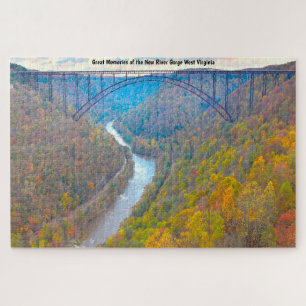Wir Liebe New River Gorge West Virginia. Jigsaw Pu