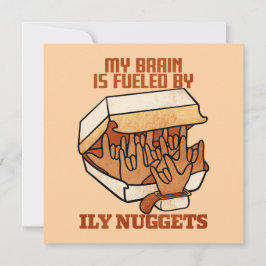 Wir Liebe Nuggets - Nugget Liebe - ASL ILY Obsessi Einladung