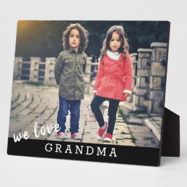 Wir Liebe Oma Custom Foto Fotoplatte