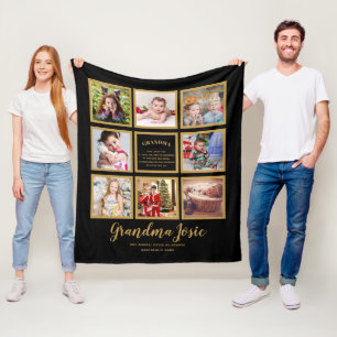 Wir Liebe Oma FotoCollage kundenspezifisch Fleecedecke