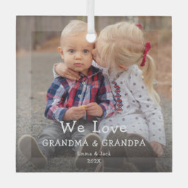 Wir Liebe Oma & Opa Ornament