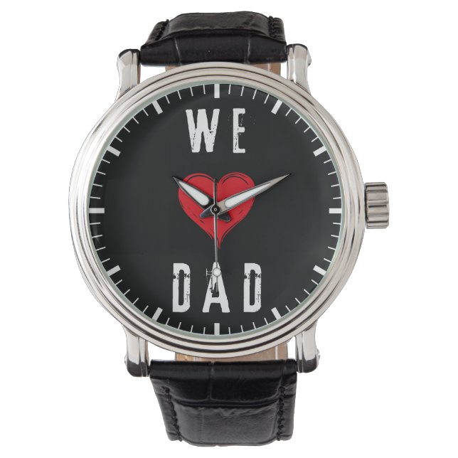 Wir Liebe Papa sehen | Väter Armbanduhr (Vorderseite)