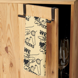 Wir Liebe Pizzas - Pizza Liebe - ASL ILY Obsession Geschirrtuch