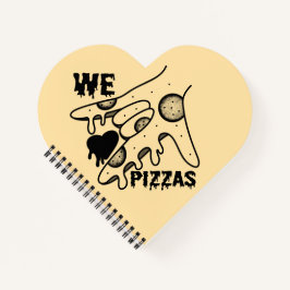 Wir Liebe Pizzas - Pizza Liebe - ASL ILY Obsession Notizbuch