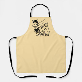 Wir Liebe Pizzas - Pizza Liebe - ASL ILY Obsession Schürze
