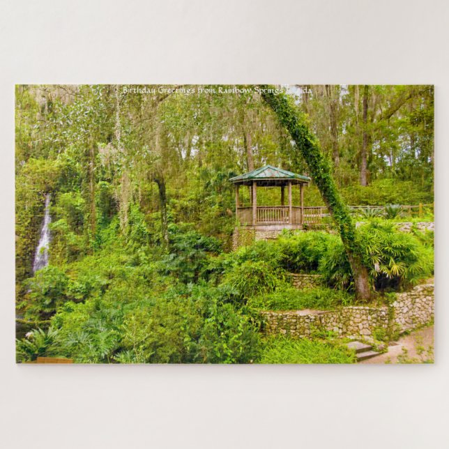 Wir Liebe Regenbogenfedern in Florida Jigsaw Puzzl (Horizontal)