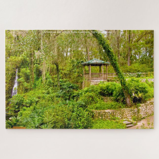 Wir Liebe Regenbogenfedern in Florida Jigsaw Puzzl (Horizontal)