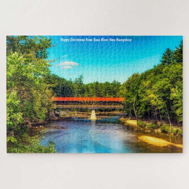 Wir Liebe Saco River New Hampshire Jigsaw Puzzle (Horizontal)
