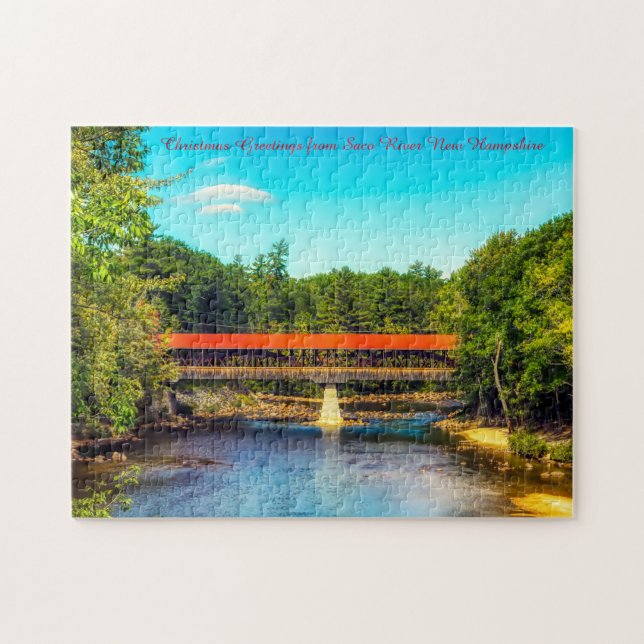 Wir Liebe Saco River New Hampshire Jigsaw Puzzle (Horizontal)