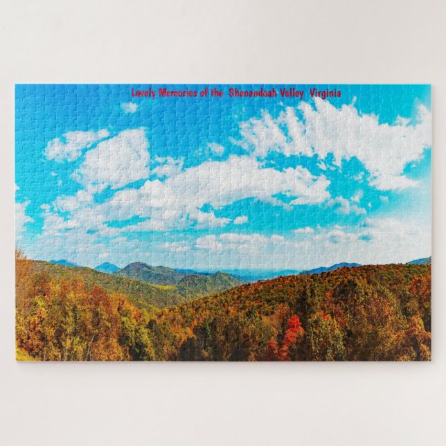 Wir Liebe Shenandoah Valley Virginia. Jigsaw Puzzl (Horizontal)
