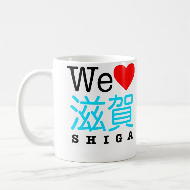 Wir Liebe Shiga-Tasse Kaffeetasse (Links)
