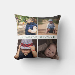 Wir Liebe Sie 4 FotoCollage Personalisiert Kissen