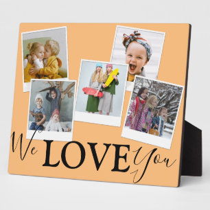 Wir Liebe Sie   5 FotoCollage   Fotoplatte