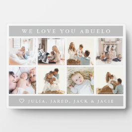 Wir Liebe Sie Abuelo Plaque Fotoplatte