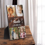 Wir Liebe Sie Abuelo Rustikale Holzfotografie Coll Fotoplatte<br><div class="desc">Die Abuelo We Liebe You Heart Modern Foto Collage Plaque ist ein berührendes und personalisiertes Geschenk, das Ihre Liebe für Ihren Großvater zeigt. Diese hübsch gestaltete Gedenktafel besticht durch eine herzförmige Collage aus Foto, mit der Sie Ihre Lieblingsfamilienfotos in einem modernen und stilvollen Layout hinzufügen können. Die herzliche "Wir Liebe...</div>
