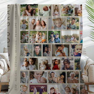 Wir Liebe Sie   Custom 54 FotoCollage Fleecedecke