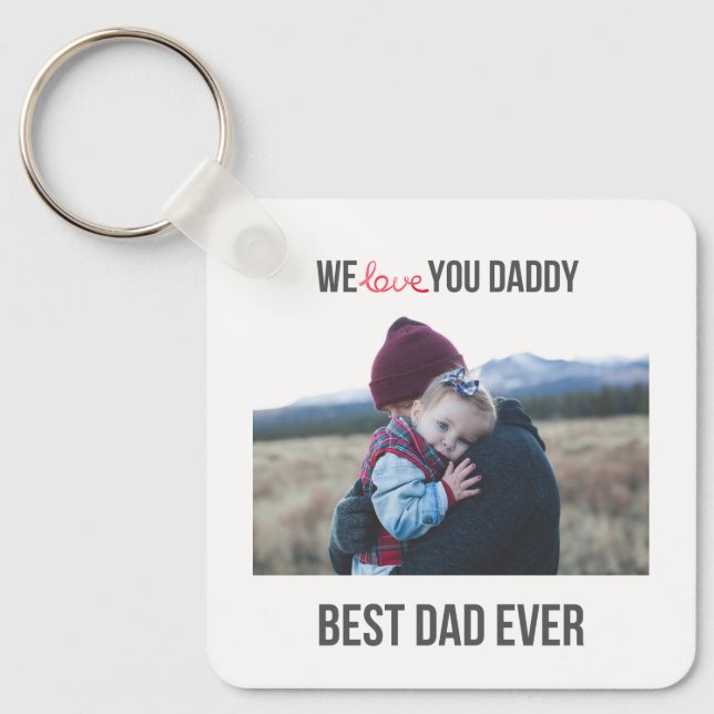 WIR LIEBE SIE DADDDY SCHLÜSSELANHÄNGER 2 FOTO CUST (Vorderseite)