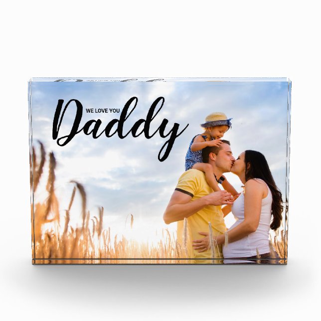 Wir Liebe Sie Daddy Custom Picture Fotoblock (Vorderseite)
