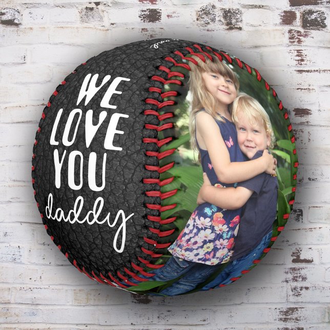 Wir Liebe Sie Daddy Leather Print 2 Foto Collage Baseball (Von Creator hochgeladen)