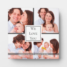Wir Liebe Sie Daddy, Personalisiert 4 Foto Uni