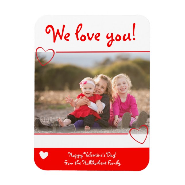 Wir Liebe Sie | Fotomagnet Magnet (Vertikal)